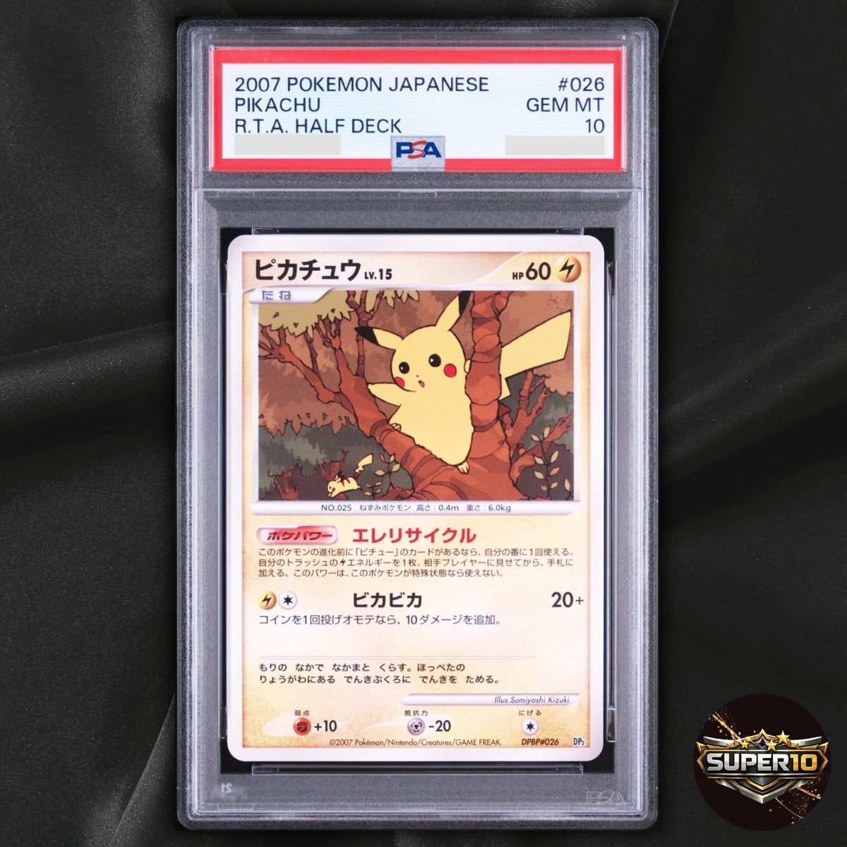 PSA 10 Pikachu 057/DP-P Promo Battle Road Summer Pokemon Japanese