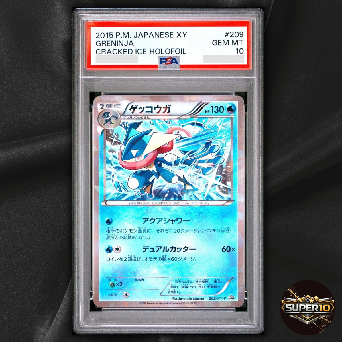 PSA 10 Greninja 209/XY-P Promo Cracked Ice Holo Japanese Pokémon 2015
