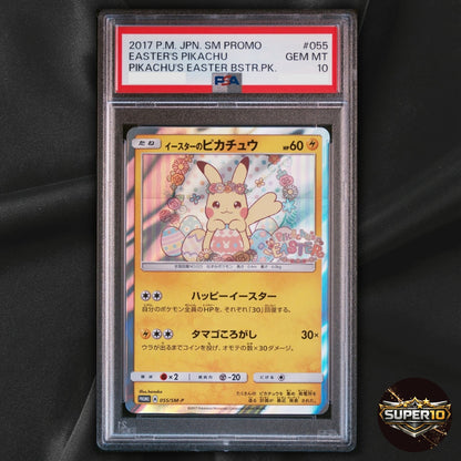 PSA 10 Easter's Pikachu 055/SM-P Promo 2017 Pokemon Card Japanese