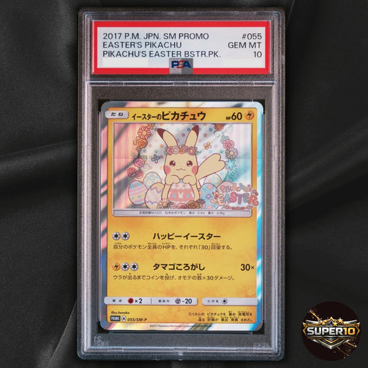 PSA 10 Easter's Pikachu 055/SM-P Promo 2017 Pokemon Card Japanese