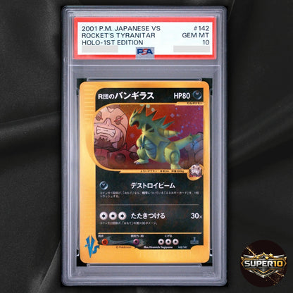 PSA 10 Rocket's Tyranitar 142/141 VS Series 1st ED Japanese Holo