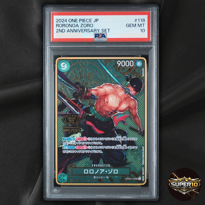 PSA 10 Roronoa Zoro SEC OP06-118 Special Goods Japanese