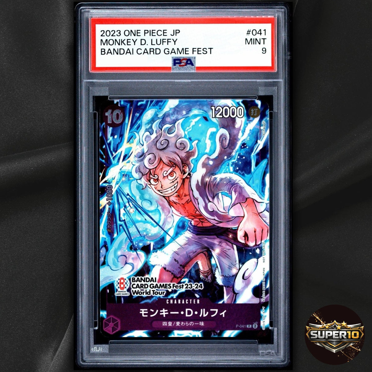 PSA 9 Monkey D Luffy P- GAME Fest 23-24 PROMO World Tour One Piece
