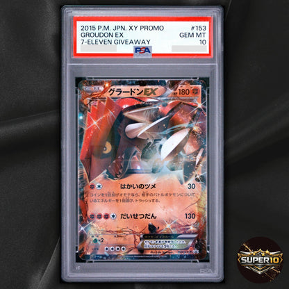 PSA 10 Groudon EX Promo 153/XY-P Pokemon Japanese