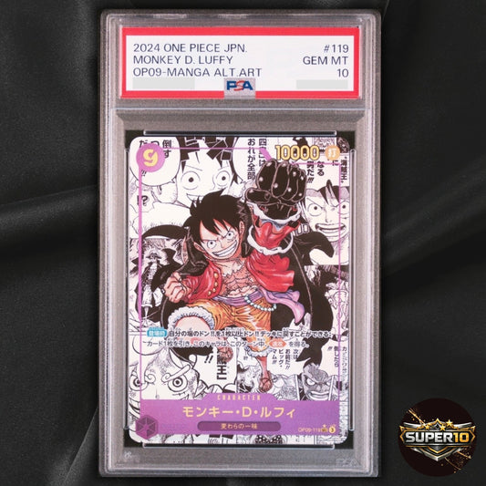 PSA 10 One Piece Card Game Monkey D. Luffy OP09-119 SEC SP
