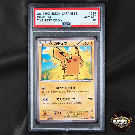 PSA 10 Pikachu Mirror Holo 029/171 Japanese The Best of XY Pokemon Card