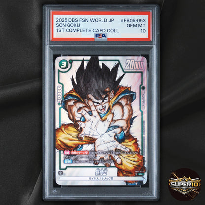PSA 10 Son Goku FB05-053 R 1st Complete Card Collection Dragon Ball Fusion World
