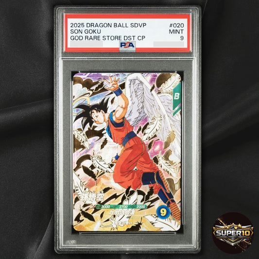 PSA 9 Son Goku Angel GDR SDVP-020 Dragon Ball Super Divers Card Game Promo TCG