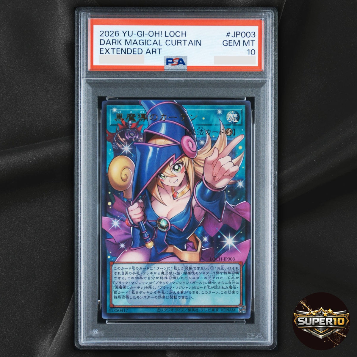 PSA 10 Yu-Gi-Oh! TCG Dark Magic Curtain Spell-Quick Play Japanese LOCH-JP003 /M