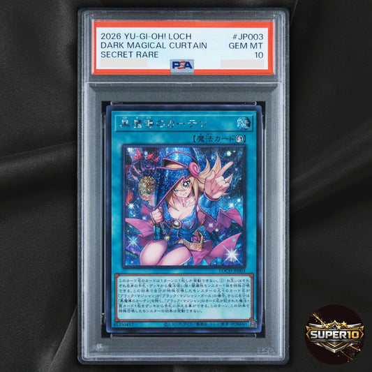 PSA 10 Dark Magical Curtain Secret Rare LOCH-JP003 Yu-Gi-Oh! Japanese