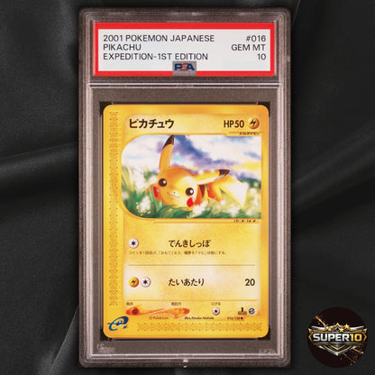 PSA 10 Pikachu 016/128 1st Edition e-Series E1 Expedition Japanese Pokemon Card