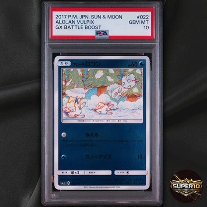 PSA 10 PSA 9 Pokémon Co. 2017 Alolan Vulpix 022/114 Sm4+ GX Battle Boost JP