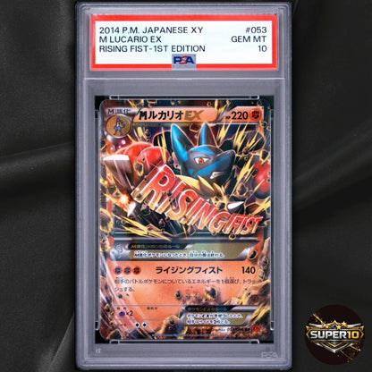 PSA 10 M Lucario-EX RR 053/096 XY3 Rising Fist - Pokemon Card Japanese