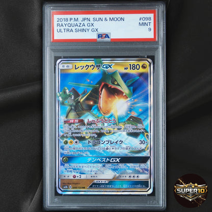 PSA 9 2018 Rayquaza GX 098/150 SM8b Japanese Sun & Moon