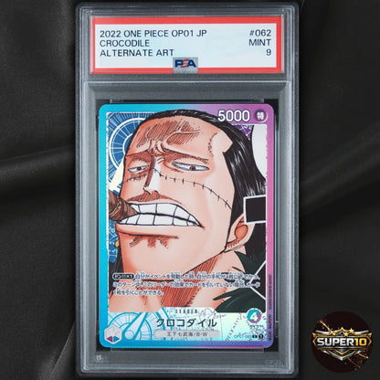 PSA 9 Crocodile (062) OP01-062 Romance Dawn One Piece