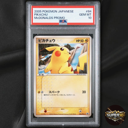 PSA 10 Pikachu - 084/PCG-P Japanese McDonald's Promotional cards Glossy Regular