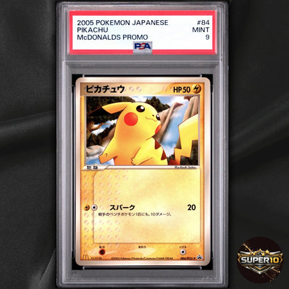 PSA 9 Pikachu - 084/PCG-P Japanese McDonald's Promotional cards Glossy Regular