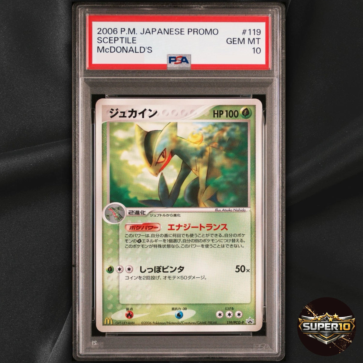 PSA 10 DM Japanese Pokemon PCG-P Promotional cards Sceptile 119/PCG-P
