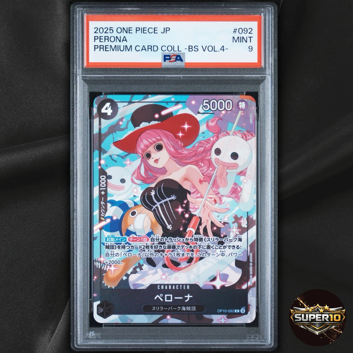 PSA 9 [ ] Perona OP10-092 Premium Card Collection Vol. 4 Japanese C