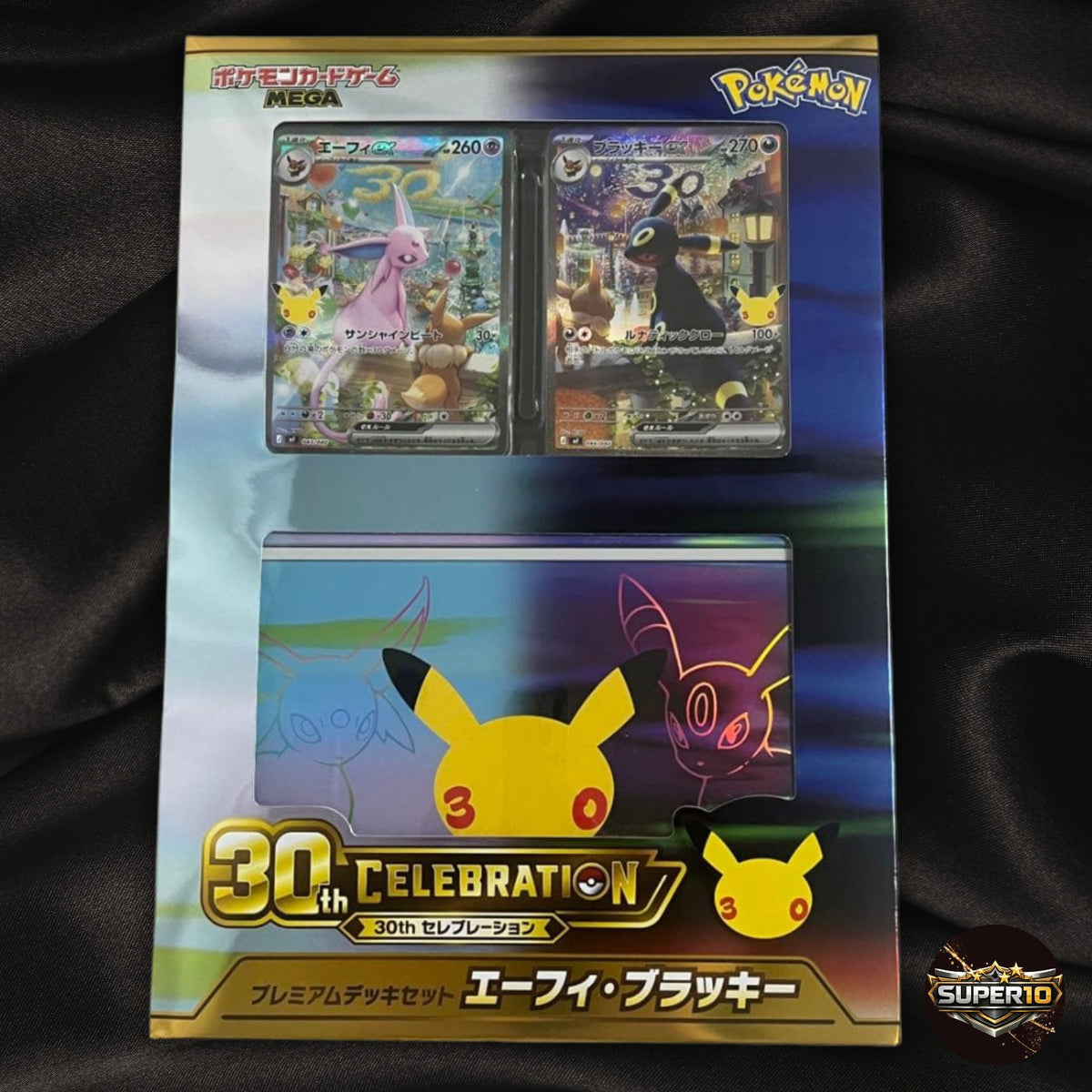 MEGA 30th Celebration Premium Deck Set Espeon Umbreon Japanese Pokemon