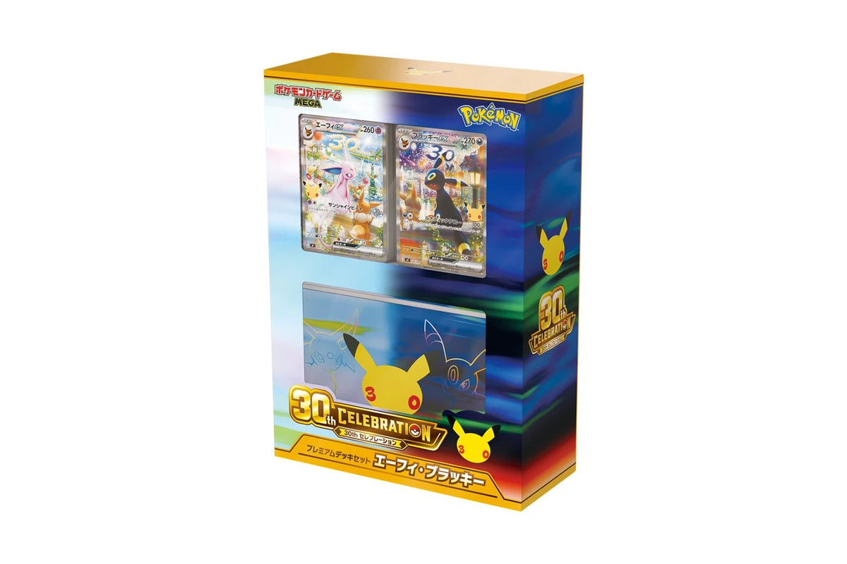 MEGA 30th Celebration Premium Deck Set Espeon Umbreon Japanese Pokemon