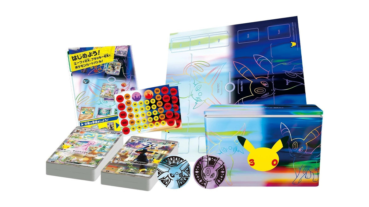 MEGA 30th Celebration Premium Deck Set Espeon Umbreon Japanese Pokemon
